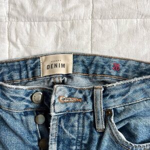 Sezane Blue High Rise Women Jeans